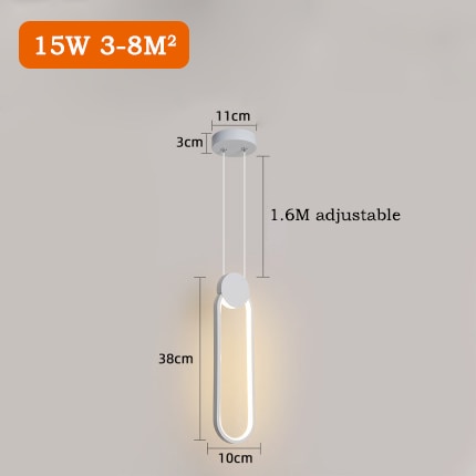 Modern Led Pendant Lights Bedside Bedroom Minimalist Hanging Lamps For Ceiling Background Wall Dining Room Suspension Luminaire