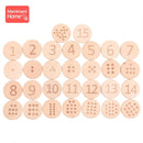 14 tarjetas de hito del mes de madera para fotografía de recién nacido, accesorios de fotografía conmemorativos mensuales hechos a mano, sello de recuerdo para bebé