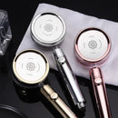 ZhangJi Bathroom Double Panel Shower Head Spiral Water Flow with One Key Stop  Turbocharged Propeller Driven Water Saving Shower