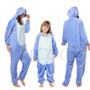 Stitch Onesies Kigurumi Winter Damen Panda Pyjamas Jungen Mädchen Tier Pyjamas Erwachsene Kinder Kostüme Flanell Cartoon Nachtwäsche