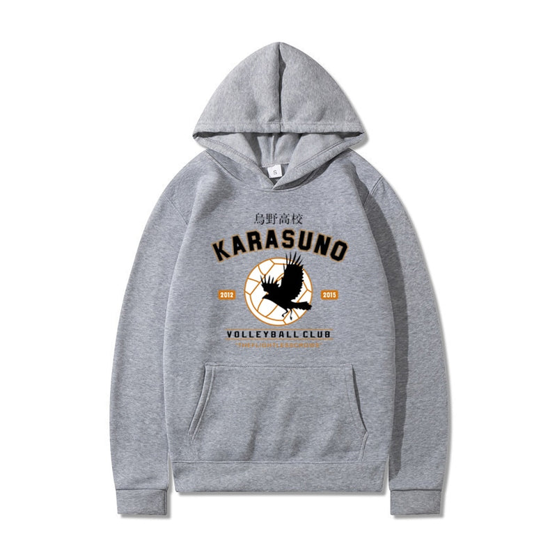 Men&#39;&#39;s Hoodies  Cartoon Haikyuu Funny Japanese Anime Streetwear Harajuku Karasuno Fly High Graphic Sweatshirts Men Women Hoodie