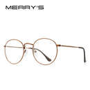 MERRYS DESIGN Klassisches rundes Brillengestell für Herren Damen Mode Kurzsichtigkeit Brillengestelle optische Brillen S2547