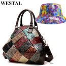 WESTAL, bolso de hombro para mujer, bolso de mujer, bolsos de cuero genuino, bolsos cruzados de diseñador para mujer, bolsos de mano para mujer 86381
