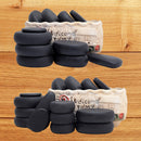 Tontin Hot Stone Massage Körper Basaltstein Set Schönheitssalon SPA mit dickem Segeltuch Heizbeutel Rückenschmerzen lindern