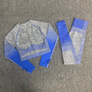 Yoga-Anzüge Frauen Yoga-Set Fitness-Kleidung Damen Sport Fitness-Anzug Laufende Kleidung Yoga-Oberteil Yoga-Leggings Frauen Nahtloses Fitnessstudio-Set