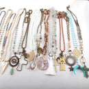 Wholesale Fashion Mix Color Pendant Necklace Handmade Women Jewelry 20pc mix