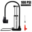 WEST BIKING 120 PSI Fahrradpumpe Passend für Presta Schrader Aluminiumlegierung Fahrrad Inflator Fußpedal Tragbare Bodenluftpumpe