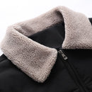 2020 Autumn Winter Lapel Wool Men's Jacket Fashion Men's Solid Color Slim Cotton Jacket Winter Warm Casual Jacket Top Jaquetas