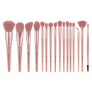 ANMOR 16Pcs Makeup Brushes Set Powder Blush Fan Contour Brush Eyeshadow Blending Brush Shading Eyebrow Contour Make Up Tool