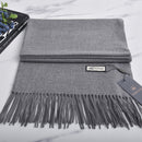 VISROVER neue 32 Farben Frau Winterschal Mode weibliche Schals Kaschmir handfeeling Winter Wraps einfarbig Winter Hijab Schal