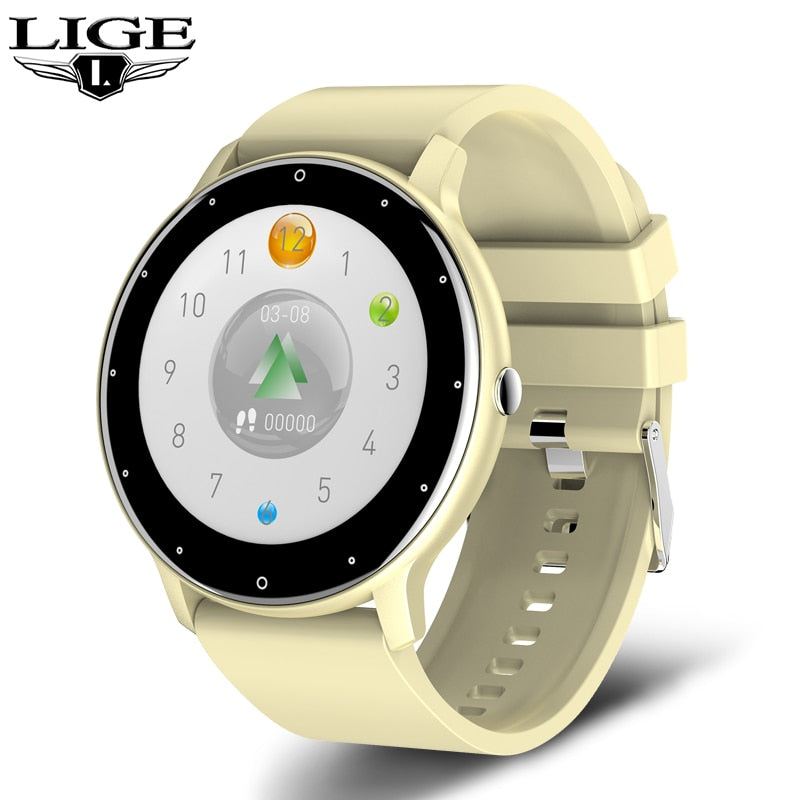 LIGE 2021 nuevo reloj inteligente para mujer, rastreador de actividad en tiempo Real para hombre, Monitor de ritmo cardíaco, reloj inteligente deportivo para mujer para Android IOS