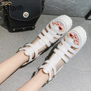Gdgydh Open Toe Platform Sandals Women Chunky Heel Gladiator Shoes T-tied Thick Waterproof Nightclub Party High Heels Drop Ship