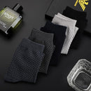 Hohe Qualität 10 Paar / Los Herren Bambusfaser Socken Lange Kompressionssocken Herren Schwarz Business Casual Männliche Socke Große Größe 38-45