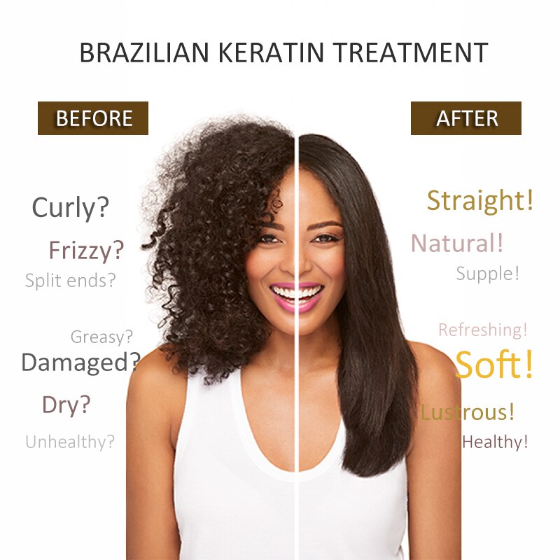 PURC Brazilian keratin 12% formalin 300ml keratin treatment Curly Hair Straightening Smoothing Product repair damaged hair