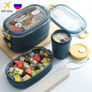 Isolierte Lunchbox aus Edelstahl, Studentenschule, mehrschichtige Lunchbox, Geschirr, Bento, Lebensmittelbehälter, Aufbewahrung, Frühstücksboxen