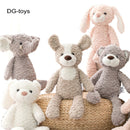 Super weiche lange Beine Baby beschwichtigen Spielzeug Pink Bunny Grey Teddybär Hund Elefant Einhorn Kuscheltiere Puppenspielzeug für Kinder