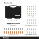 Network Tool Kit, AMPCOM 12 in 1 Professionelles tragbares Ethernet-Computerwartungs-LAN-Kabeltester-Crimper-Cutter-Reparaturset