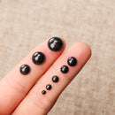 100 Uds. Ojos de seguridad de plástico negro de 3-12mm para muñeco de oso, marionetas de animales, manualidades DIY, juguetes para niños, accesorios para los ojos