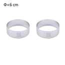 6 8 10 CM Stainless Steel Tart Mold Ring Tartlet Cake Mousse Molds Cookies Pastry Circle Cutter Pie Ring Perforated