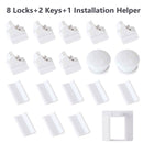 12 + 3 Stück Magnetische Kindersicherung Kinderschutz Baby Sicherheitsschloss Schubladenriegel Schranktürschloss Limiter Infant Security Locks