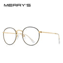 MERRYS DESIGN Klassisches rundes Brillengestell für Herren Damen Mode Kurzsichtigkeit Brillengestelle optische Brillen S2547