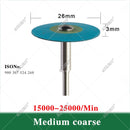 AZDENT Dental (HP) 26 mm Gummi-Diamant-Polierscheiben für Zirkonoxid-Porzellan PFM Emaxs Dentallabor-Polierscheibe