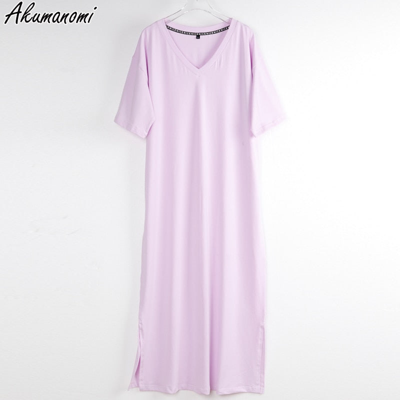 Oversized V Neck Plus Size Women Maxi Dress 4xl 5xl 6xl 7xl 8xl 9xl 10xl Summer Casual Loose Long Korean Harajuku Boho Dresses