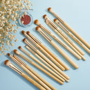 Jessup brushes 15pcs Bamboo makeup Brushes Delicate eye brochas maquillaje Professional Concealer Eyeshadow Eyeliner Beauty T137