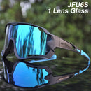 ACEXPNM Polarisierte Mountainbike Fahrradbrille Outdoor Sports Fahrradbrille UV400 4 Linsen Fahrradbrille Herren Damen Sonnenbrille