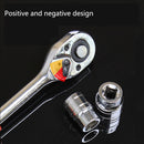 Juego de llaves de tubo de trinquete de 12 Uds., 1/4, 3/8, 1/2 pulgadas, llave multifunción, juego de herramientas de reparación de automóviles y motocicletas para bicicletas