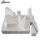 24 Stück verschiedene Größen, weißes Dreieck, Wattepad, Make-up-Schwamm, Foundation, Nass-Trocken-Verwendung, Nicht-Latex, Vitamin E, Kosmetik-Puff