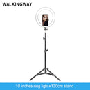 10" LED Ringlicht 26cm Fotografie Beleuchtung Dimmbare Selfie RGB Lampe mit Stativ für Make-up Youtube Tiktok Handy Kamera Video