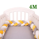 4M Baby Bett Stoßschutz Infant Wiege Kissen Kissen Zopf Knoten Stoßstange Krippe Stoßstange Tour De Lit Bebe Tresse Raumdekoration