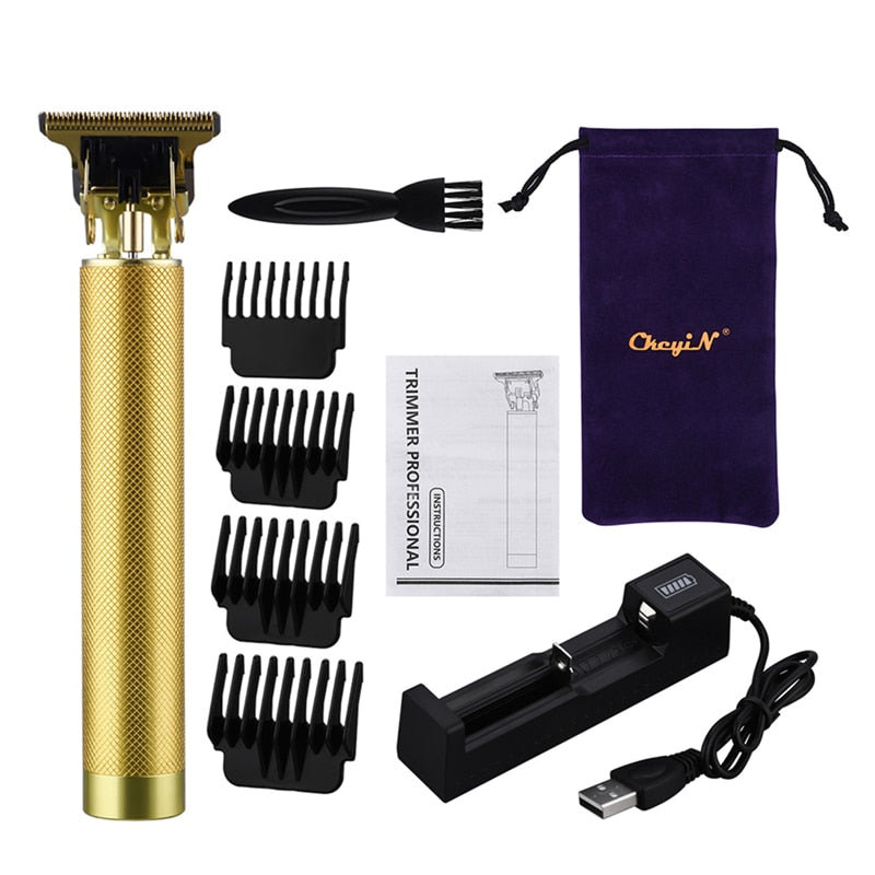 Ckeyin Tragbare Elektrische Haarschneidemaschine T-Klinge Für Herrenhaar Bartschneider Barehead Barber Blade Haircut Shaver Styling Machine