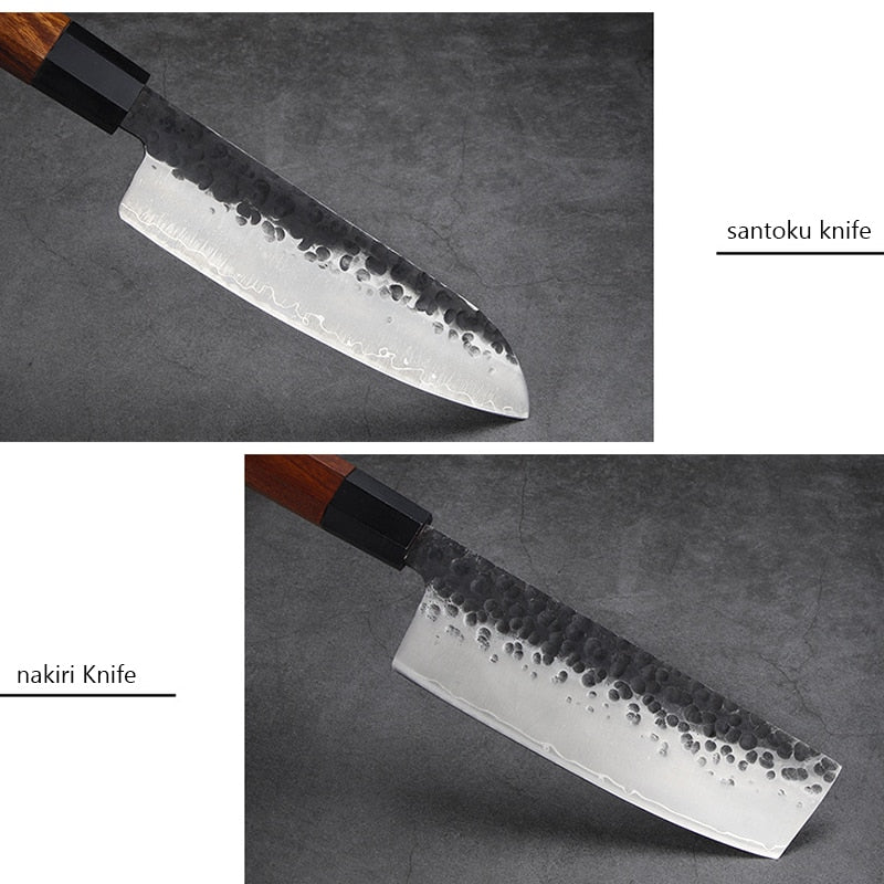 Handmade Clad Steel professional Japanese Kitchen knives Chef Knife Nakiri Knife Meat Cleaver Sushi Knife Utility Knives Cutter