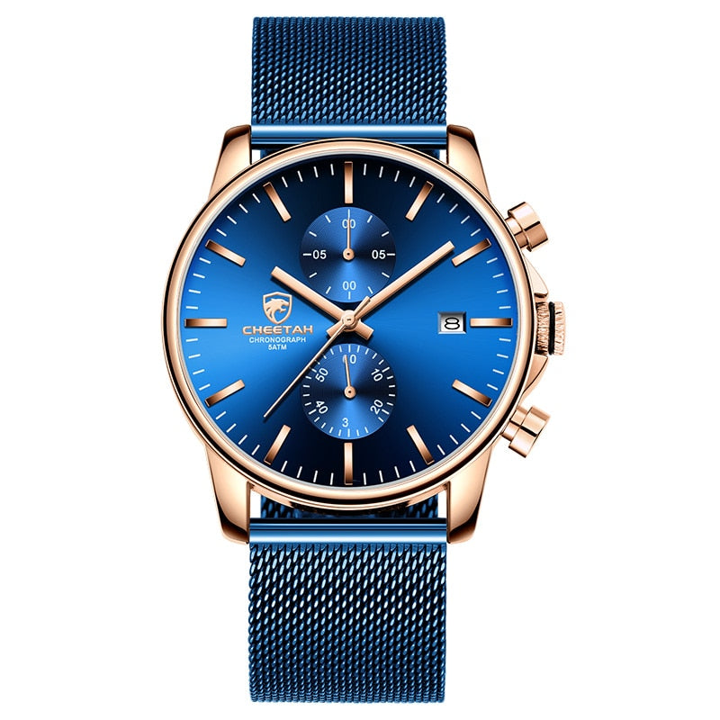 Nuevos relojes CHEETAH para hombre, relojes de cuarzo deportivos de moda de marca de lujo, reloj cronógrafo de acero inoxidable para hombre, reloj Masculino