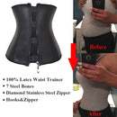 Modellierriemen Reißverschluss Taillentrainer Korsett Latex Taillenkorsett Unterbrust Körper Shapewear Frauen Abnehmen Hülle Bauchgürtel Fajas