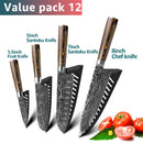 Kitchen Knives Set Stainless Steel 7CR17 Japanese Style Chef Knife Bread Meat Cleaver Paring Kitchen Knife Kitchen Accessories