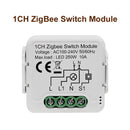 GIRIER Tuya ZigBee 3.0 Schaltmodul 10A Smart Home DIY Breaker 1 2 3 4 Gang Unterstützt 2-Wege-Steuerung Funktioniert mit Alexa Google Home