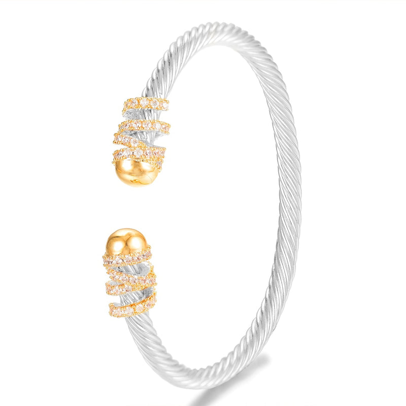 GODKI, brazalete apilable de lujo a la moda para mujer, boda, circonita cúbica completa, cristal CZ, pulsera de fiesta de Color plateado de Dubái 2020