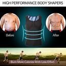 Men Sauna Sweat Vest Waist Trainer Corset Zipper Workout Tank Top Slimming Body Shaper Compression Shirt Weight Loss Fat Burner