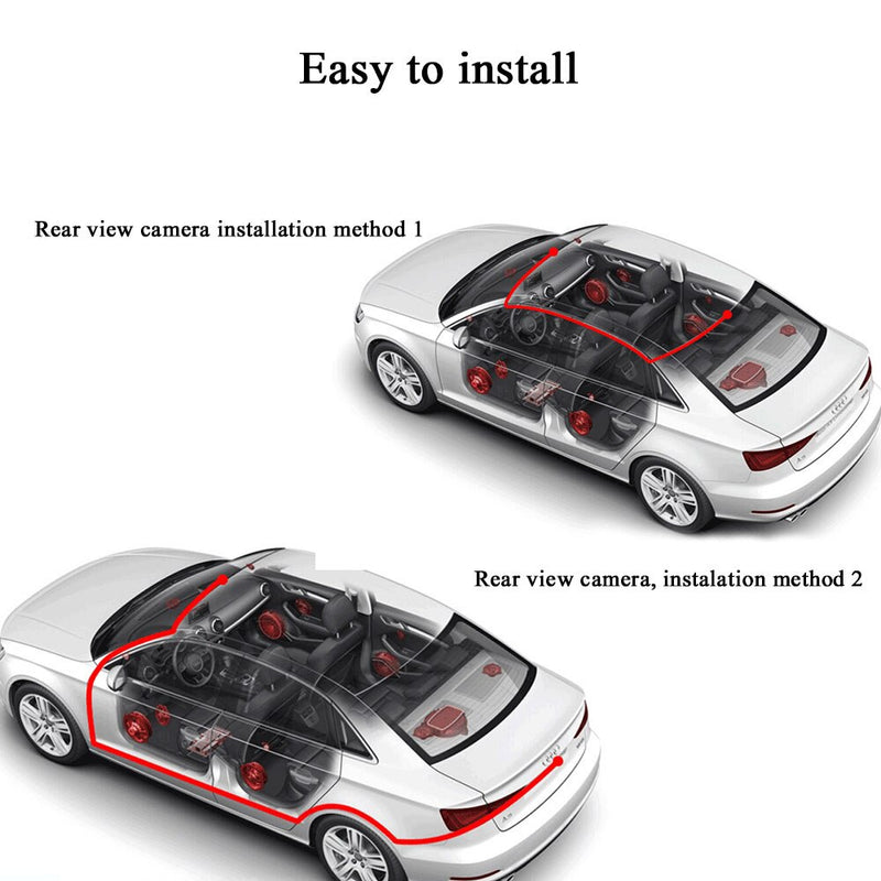 4,3-Zoll-Rückspiegel-Auto-DVR-Kamera HD 1080P-Autospiegel-Videorecorder mit Rückfahrkamera-Auto-Bildschirm-Spiegel-Dash-Kamera