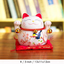 5 Zoll Maneki Neko Glückskatze Ornament Keramik Glückskatze Statue Home Dekoratives Geschenk Feng Shui winkendes Katzensparschwein