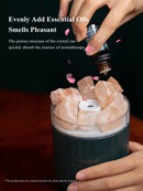 Tragbarer Kristall-Aromatherapie-Luftbefeuchter, USB-Wireless-Aroma-Diffusor für ätherische Öle, Luftbefeuchter mit Atmosphärenlampe für zu Hause