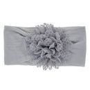 Nishine Weiches Stretch-Satin-Rosen-Blumen-Baby-Stirnband, Neugeborene, Knoten, breite Nylon-Kopftücher, Turban, Mädchen, Kopfbedeckung, Kinder-Foto-Requisiten