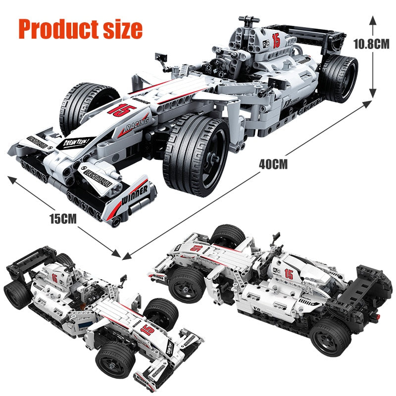 ERBO 729pcs City Racing Car Remote Control RC Car Electric truck Building Blocks bricks Toys For Children Gifts Boys