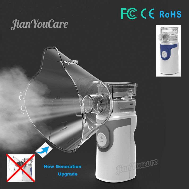 Tragbarer Mini-Handheld-Inhalationsvernebler Mesh-Zerstäuber leiser USB-Autoclean-Vernebler Erwachsener Automizer-Inhalator für Kinder