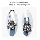 DENUONISS Faltbare Druck-Kühltasche, wasserdicht, isoliert, Eis-Thermotasche für Steak-Picknick-Tasche, Eisbeutel