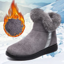 Winter Schnee Stiefeletten Für Frauen Casual Frau Schuh Wildleder Winterstiefel Reißverschluss Weibliche Plüsch Pelzige Stiefel Plattform Botas Mujer