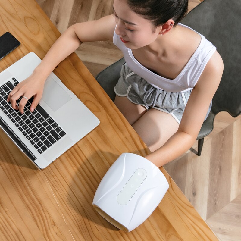 Marese kabelloses elektrisches Handmassagegerät Palm Finger Akupunkturpunkt mit Luftkompressionsmassage mit Wärme für Frauen Beauty Geschenk